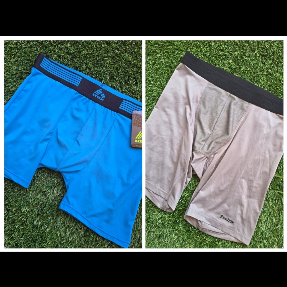 NEW! 2pr. Reebok & RBX Men's Boxer Briefs